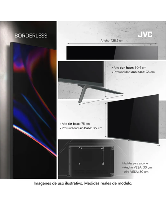 JVC | Televisor JVC 58" QLED PRO Google TV 4K 58KM858 2025