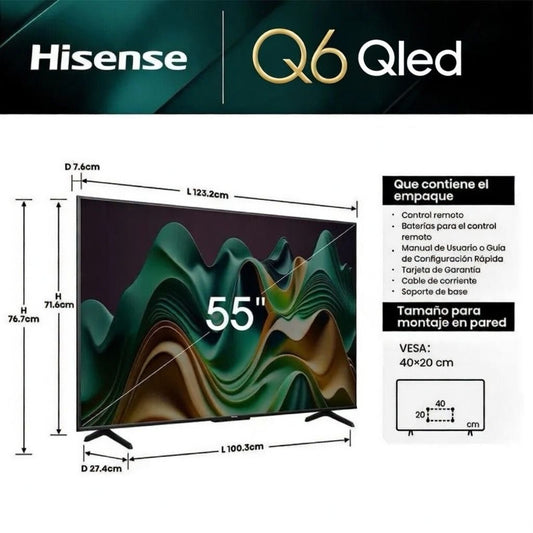 Hisense 55” Q6 QLED: 4K